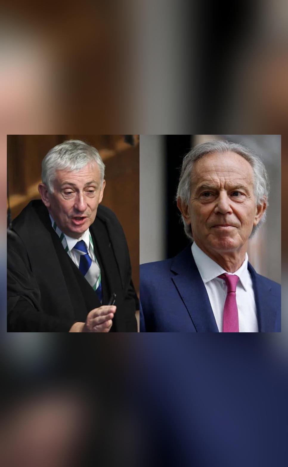 Speaker defends Tony Blair's knighthood, says it's the 'right thing to